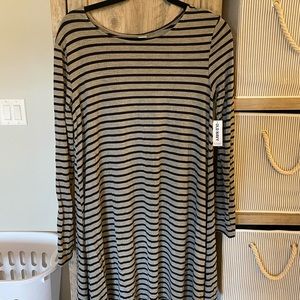 Bundle of 2 Flowy Long Sleeve Tshirt Dresses